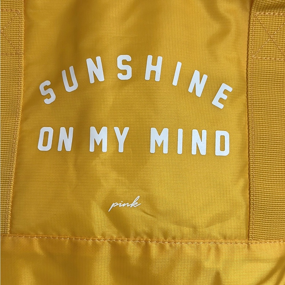 PINK Sunshine Yellow Tote Bag - NWT‎ - Picture 3 of 4